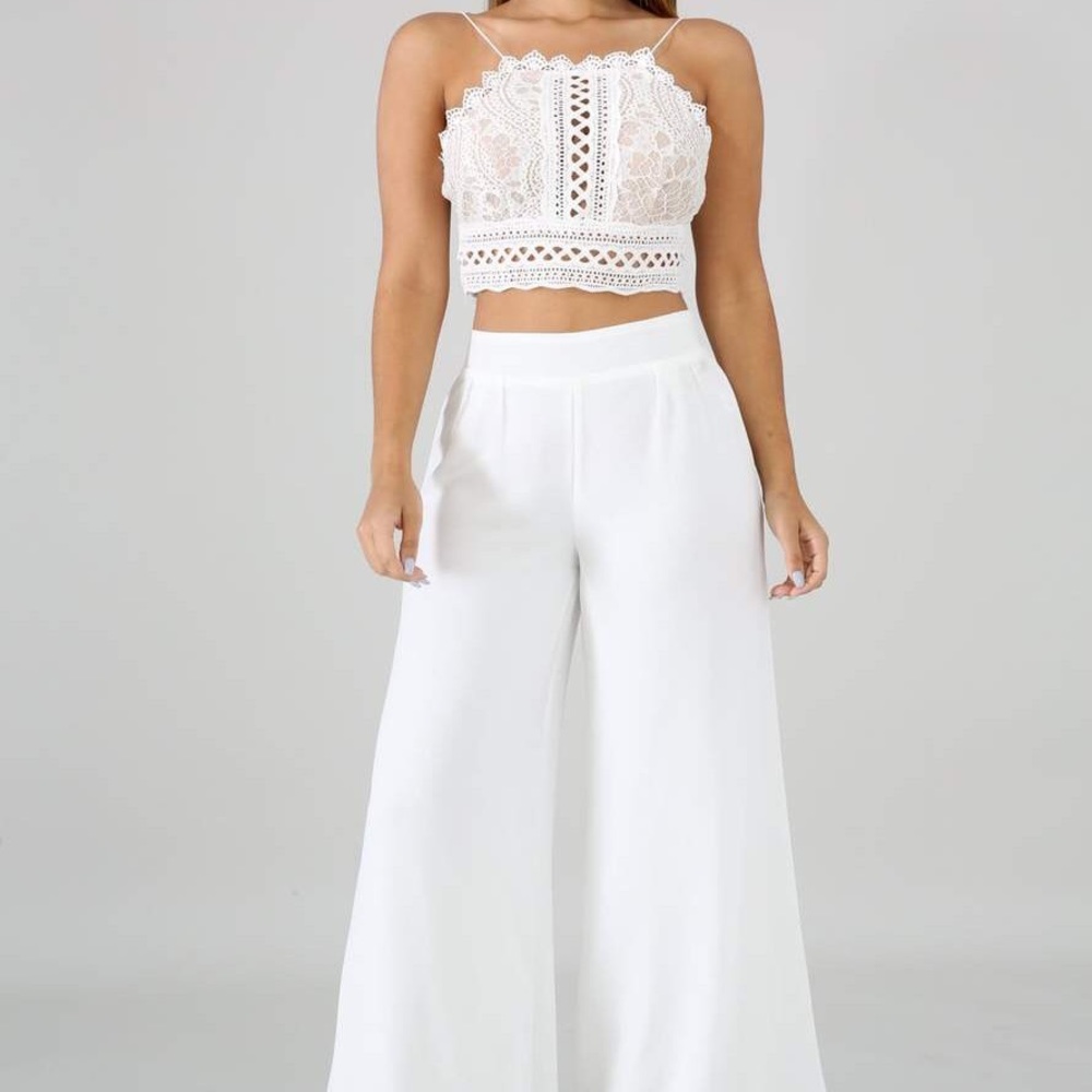 Rio de Janeiro White Chiffon Set - Picture 3 of 9